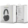 Guess GCube Metallic Script Logo Bluetooth belaidės ausinės su lankeliu ant galvos juodos spalvos