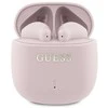 Guess ausinės Bluetooth GUTWSJ14ESGP TWS rožinės spalvos Printed Classic Logo