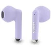 Guess ausinės Bluetooth GUTWSJ14ESGU TWS violetinės spalvos Printed Classic Logo