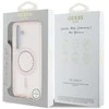 GUESS dėklas skirtas Samsung Galaxy S25 GUHMS25SPFTDTEP (Magnetic IML Rhinestones) rožinės spalvos