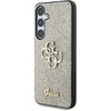 Guess Fixed Glitter Big 4G Metal Logo Samsung Galaxy S25 Plus dėklas telefonui auksos spalvos