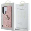 Dėklas Guess Fixed Glitter Big 4G Metal Logo Samsung Galaxy S25 Ultra rožinės spalvos