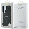 Guess PU Leather 4G Colored Ring MagSafe dėklas skirtas Samsung Galaxy S25 Ultra juodos spalvos