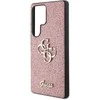 Dėklas Guess Fixed Glitter Big 4G Metal Logo Samsung Galaxy S25 Ultra rožinės spalvos