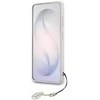 „Guess 4G Classic Logo Charm MagSafe“ dėklas, skirtas „Samsung Galaxy S26“, rožinis