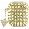 Guess dėklas, skirtas AirPods 1 / 2 GUA2HDGTPD auksinis Rhinestone Triangle Charm