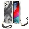 Dėklas GUESS GUHCP12LKSMAGR IPHONE 12 PRO MAX 6,7 "PILKOS/PILKOS KIETŲJŲ DĖLĖS MARMURO KOLEKCIJA