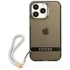 Dėklas GUESS GUHCP13LHTSGSK IPHONE 13 PRO / 13 6.1 "Juodas / Juodas HARDCASE TRANSLUENT STAP