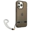 Dėklas GUESS GUHCP13LHTSGSK IPHONE 13 PRO / 13 6.1 "Juodas / Juodas HARDCASE TRANSLUENT STAP