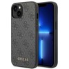 Apple iPhone 14 Guess Dėklas 4G Metal Gold Logo pilkos spalvos