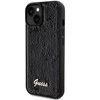 Apple iPhone 13 / 14 / 15 Guess dėklas Sequin Script Metal (GUHCP14SPSFDGSK) juodos spalvos
