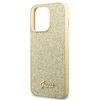 Guess GUHCP14LHGGSHD Apple iPhone 14 Pro 6,1″ auksinis kietas dėklas Glitter Script