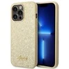 Guess GUHCP14LHGGSHD Apple iPhone 14 Pro 6,1″ auksinis kietas dėklas Glitter Script