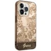 Guess GUHCP14LHGPLHC iPhone 14 Pro 6,1″ ochre kietas dėklas Porcelain Collection
