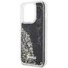Guess GUHCP14LLCSGSGK Apple iPhone 14 Pro 6.1″ juodos spalvos kietas dėklas Liquid Glitter Marble