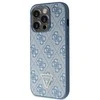 Guess GUHCP14LP4TDSCPB Apple iPhone 14 Pro 6.1″ mėlynas kietas dėklas Crossbody 4G Metal Logo