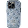 Guess GUHCP14LP4TDSCPB Apple iPhone 14 Pro 6.1″ mėlynas kietas dėklas Crossbody 4G Metal Logo
