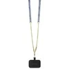 Guess GUHCP14LP4TDSCPB iPhone 14 Pro 6.1″ mėlynas kietas dėklas Crossbody 4G Metal Logo