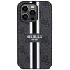 Guess GUHMP14LP4RPSK Apple iPhone 14 Pro 6.1″ juodos spalvos kietas dėklas 4G Printed Stripes MagSafe