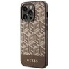 GUESS GUHMP14LHGCFSEW IPHONE 14 PRO 6.1 "RUDAS / RUDAS KIETAS DĖKLAS GCUBE STRIPES MAGSAFE