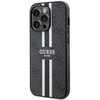 Guess GUHMP14LP4RPSK Apple iPhone 14 Pro 6.1″ juodos spalvos kietas dėklas 4G Printed Stripes MagSafe