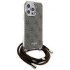 Dėklas GUESS GUHCP15XHC4SEW IPHONE 15 PRO MAX 6.7 "BROWN/BROWN HARDCASE CROSSBODY CORD 4G PRINT
