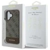 GUESS dėklas skirtas Apple iPhone 16 Plus GUHCP16MG4GLBR (PC/TPU 4G PU Bottom Stripe) rudos spalvos