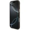 Guess PU Leather 4G Metal Logo Gold Frame dėklas skirtas Apple iPhone Air rudos spalvos