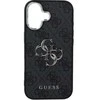 GUESS case for IPHONE 17 GUHCP17SP4G4SMCK (4G PU Odinis dėklas with Big 4G and Classic Logo and Sidabrinis Metal Camera Frame) juodas