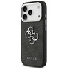 GUESS case for IPHONE 17 GUHCP17SP4G4SMCK (4G PU Odinis dėklas with Big 4G and Classic Logo and Sidabrinis Metal Camera Frame) juodas