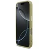 Guess Fixed Glitter Big 4G Metal Frame dėklas skirtas Apple iPhone 17 Pro aukso spalvos