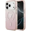 Cg Mobile Sas GUESS dėklas, skirtas IPHONE 17 Pro, suderinamas su MagSafe GUHMP17LHGTMLCGP (IML gradientas su trikampio logotipu), rožinis