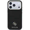 Dėklas Guess Saffiano Small 4G & Classic Logo MagSafe Case for iPhone 18 Pro / 17 Pro - Juodas