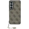 Guess 4G klasikinis „Logo Charm MagSafe“ dėklas, skirtas „Samsung Galaxy S26“, rudas