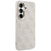 Guess PU Leather 4G Gold Frame Magnetic dėklas skirtas Samsung Galaxy S26 rožinės spalvos