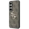 Guess PU 4G Metal Logo dėklas skirtas Samsung Galaxy S26+ rudos spalvos