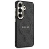 Guess PU Leather 4G Gold Frame Magnetic dėklas skirtas Samsung Galaxy S26+ juodos spalvos