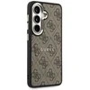 Guess PU Leather 4G Gold Frame Magnetic dėklas skirtas Samsung Galaxy S26+ rudos spalvos