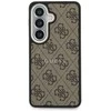 Guess PU Leather 4G Gold Frame Magnetic dėklas skirtas Samsung Galaxy S26+ rudos spalvos
