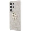 Guess PU 4G Metal Logo dėklas skirtas Samsung Galaxy S26 Ultra rožinės spalvos