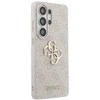 Guess PU 4G Metal Logo dėklas skirtas Samsung Galaxy S26 Ultra rožinės spalvos