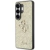„Dėklas Guess“ fiksuotas blizgus didelis metalinis 4G logotipas, skirtas „Samsung Galaxy S26 Ultra“ – zlotų