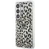 Guess IML leopardo rašto trikampio formos „MagSafe“ dėklas, skirtas „Samsung Galaxy S26 Ultra“, juodas