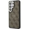 Guess PU Leather 4G Gold Frame Magnetic dėklas skirtas Samsung Galaxy S26 Ultra rudos spalvos