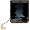 Samsung Galaxy Z Flip 5 Guess Dėklas 4G Charms Collection (GUHCZF5GF4GBR) rudos spalvos