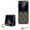 Samsung Galaxy Z Flip 5 Guess Dėklas 4G Charms Collection (GUHCZF5GF4GBR) rudos spalvos