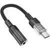 Satechi Adapteris AUX USB C to Jack 3,5 mm Hoco 0,15 m LS37 transparent juodas