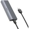 Korpusas Hoco M.2 SATA SSD diskams M raktas B+M raktas iki 4TB USB A USB3.2 / 6GBps HB47 metalinis pilkas