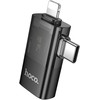 Adapteris OTG 2in1 Lightning / USB C to USB A Hoco UA36E juodas