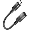 Adapteris OTG USB C į Lightning Hoco 3A 0,1 m U107 juodas